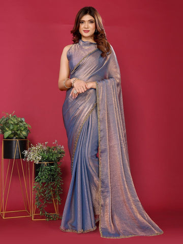 Ethnic Motifs Zari Woven Design Banarasi Saree